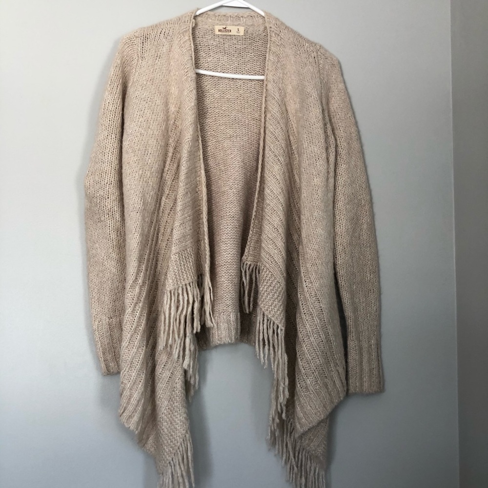 Hollister Tan Cardigan